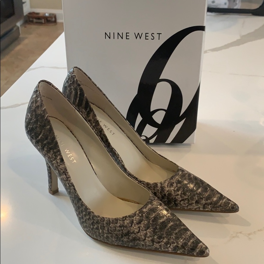 Nine West Snake Skin Pumps